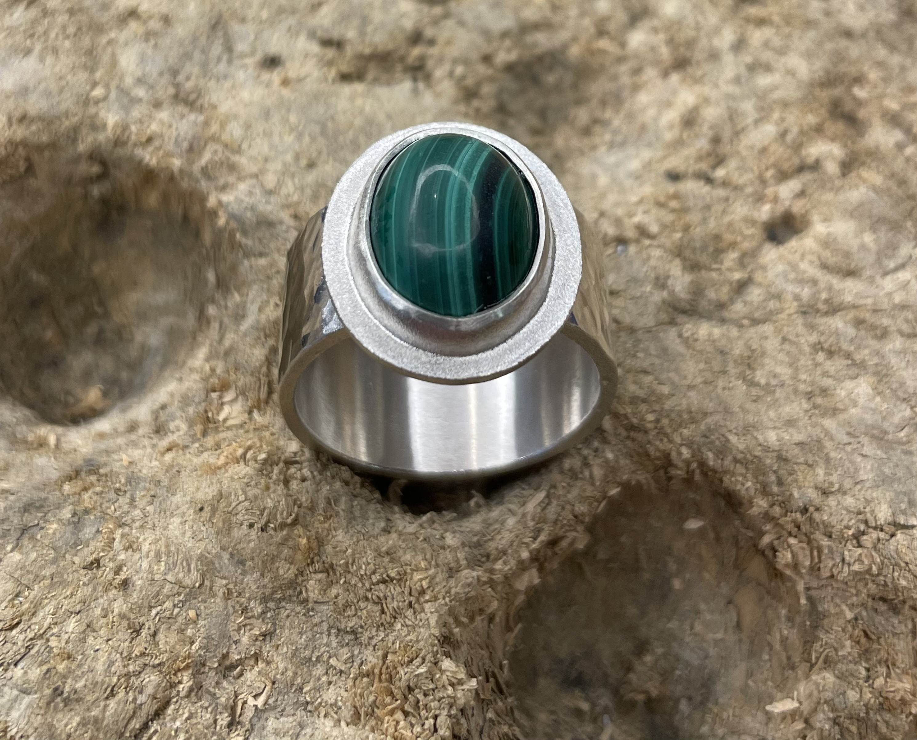 Ring Malachit 