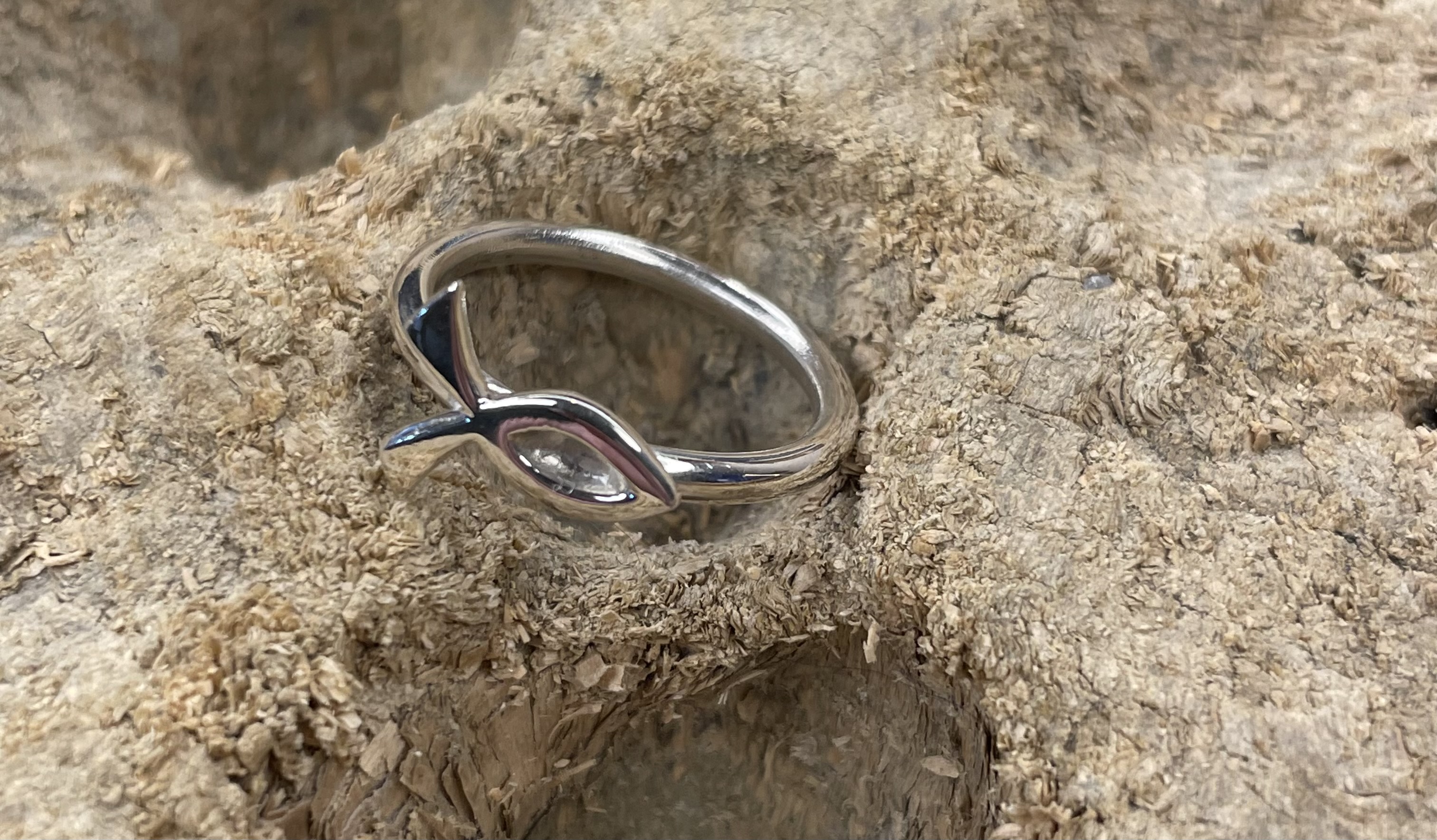 Ring Glaube Fisch 925/- 