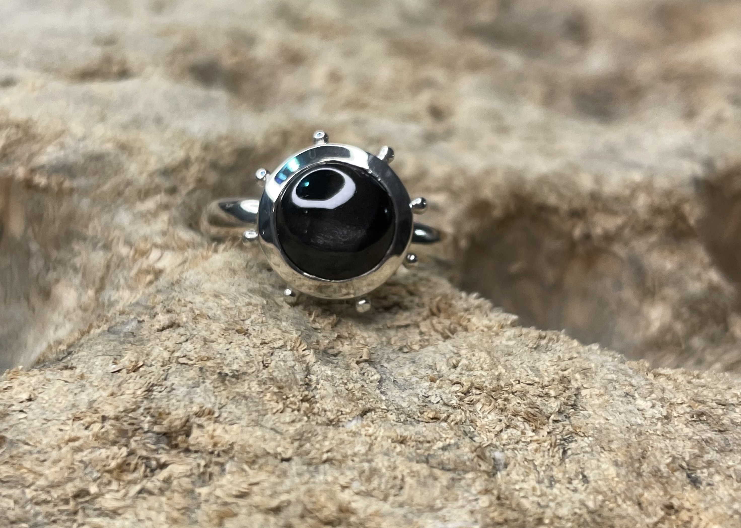 Ring Sternsaphir schwarz 