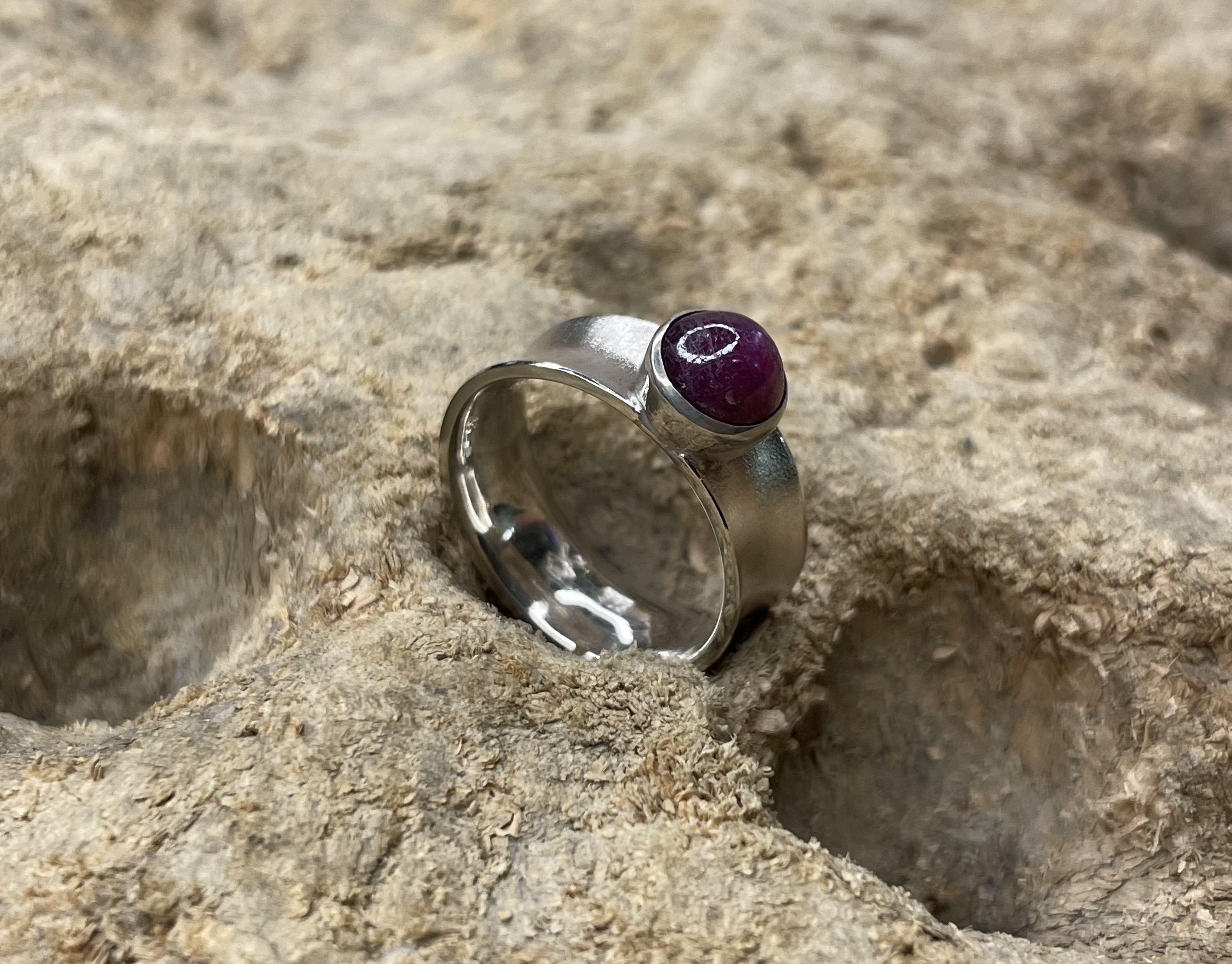 Ring Sternrubin 925/-
