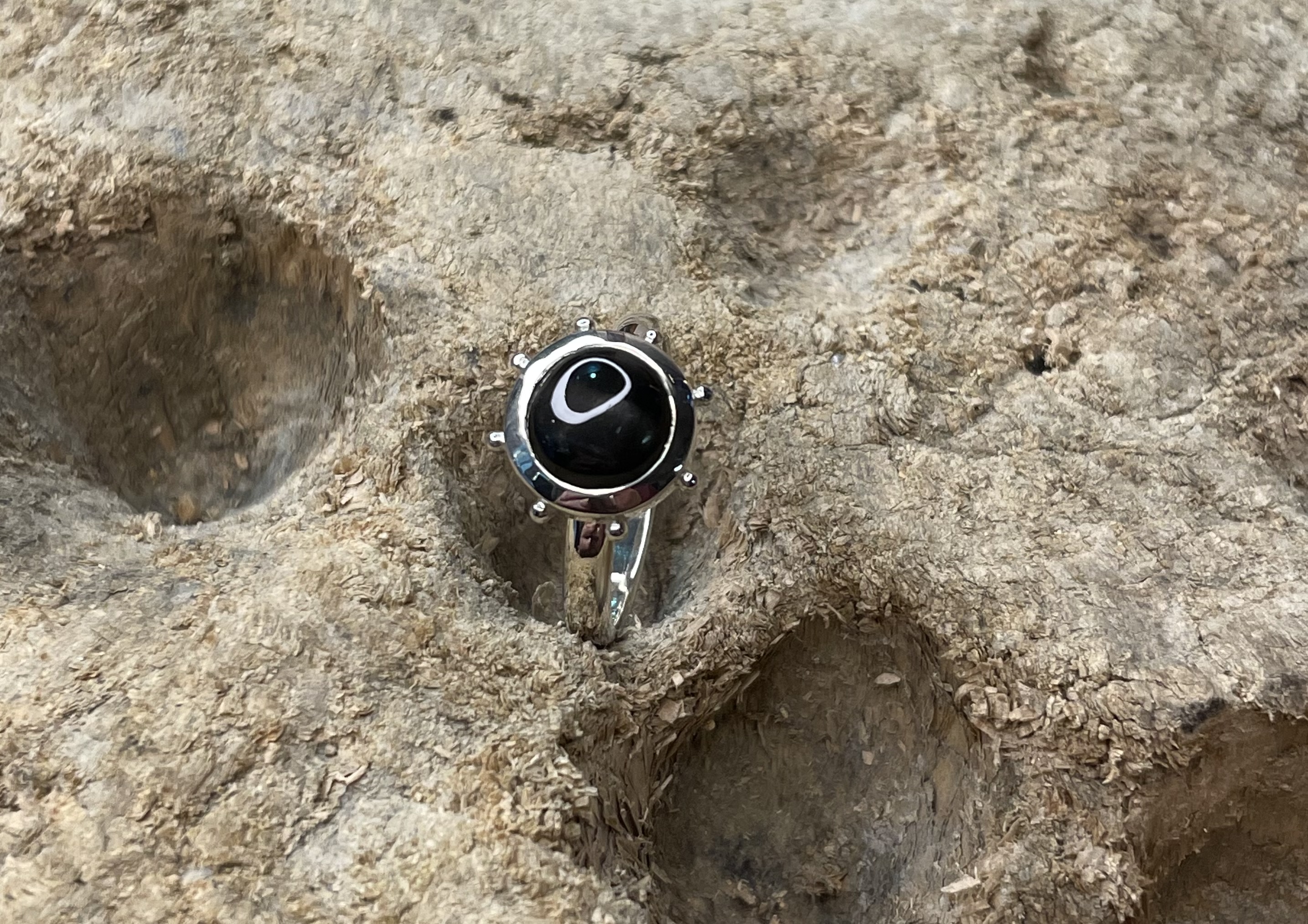 Ring Sternsaphir schwarz 