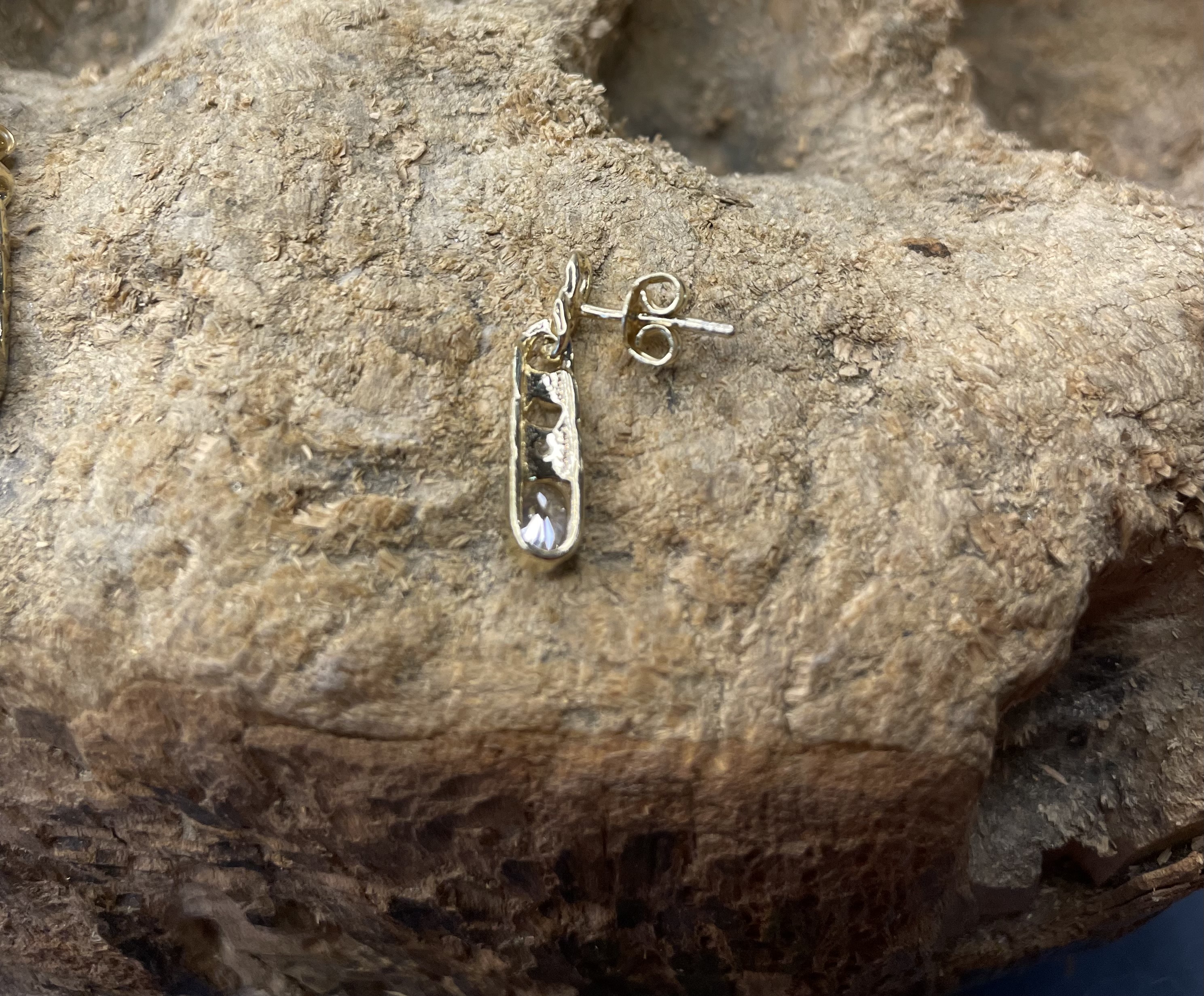 Ohrschmuck mit Zirkonia 925/-