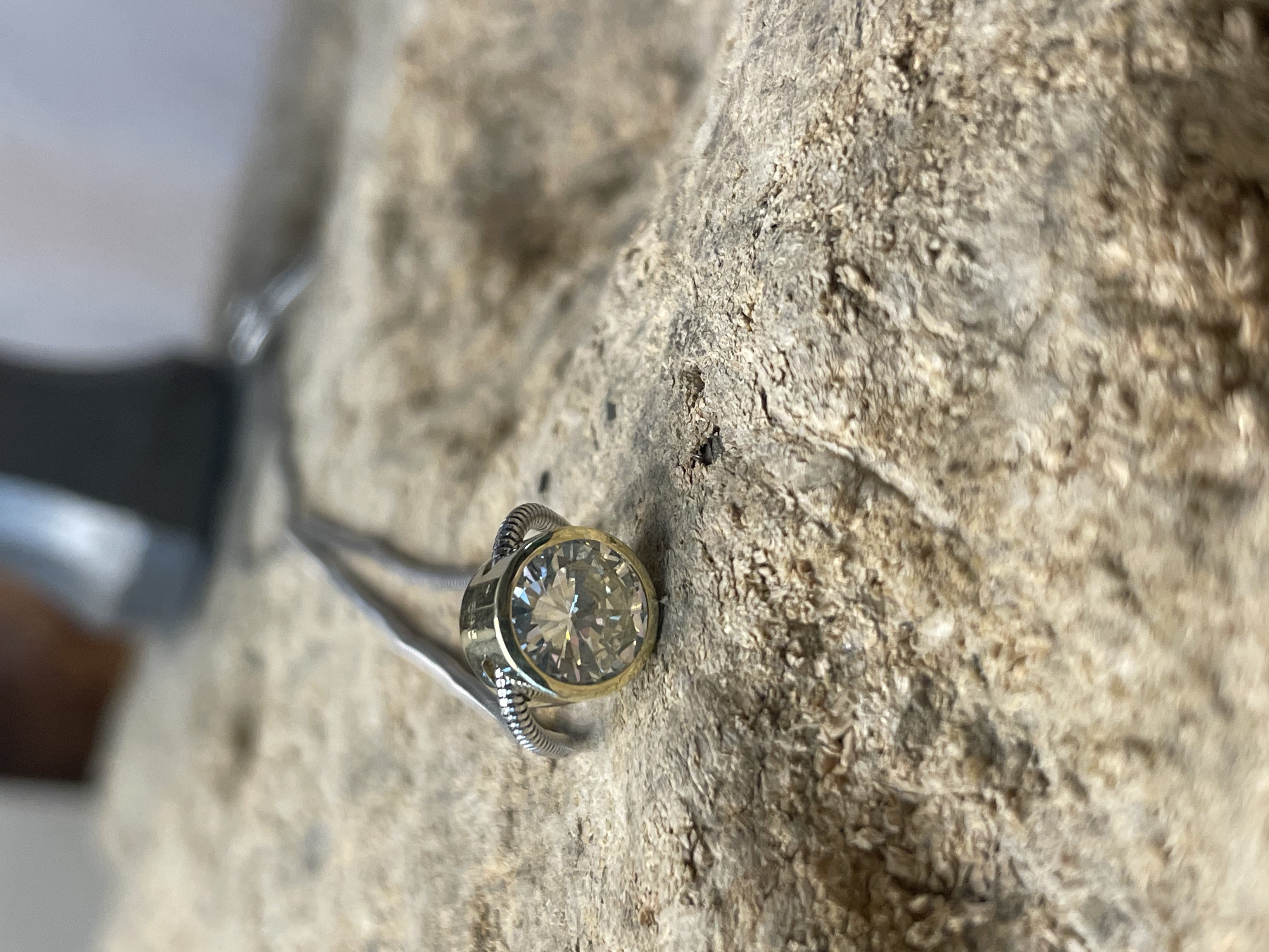Anhänger Solitär 1,03ct mit Kette