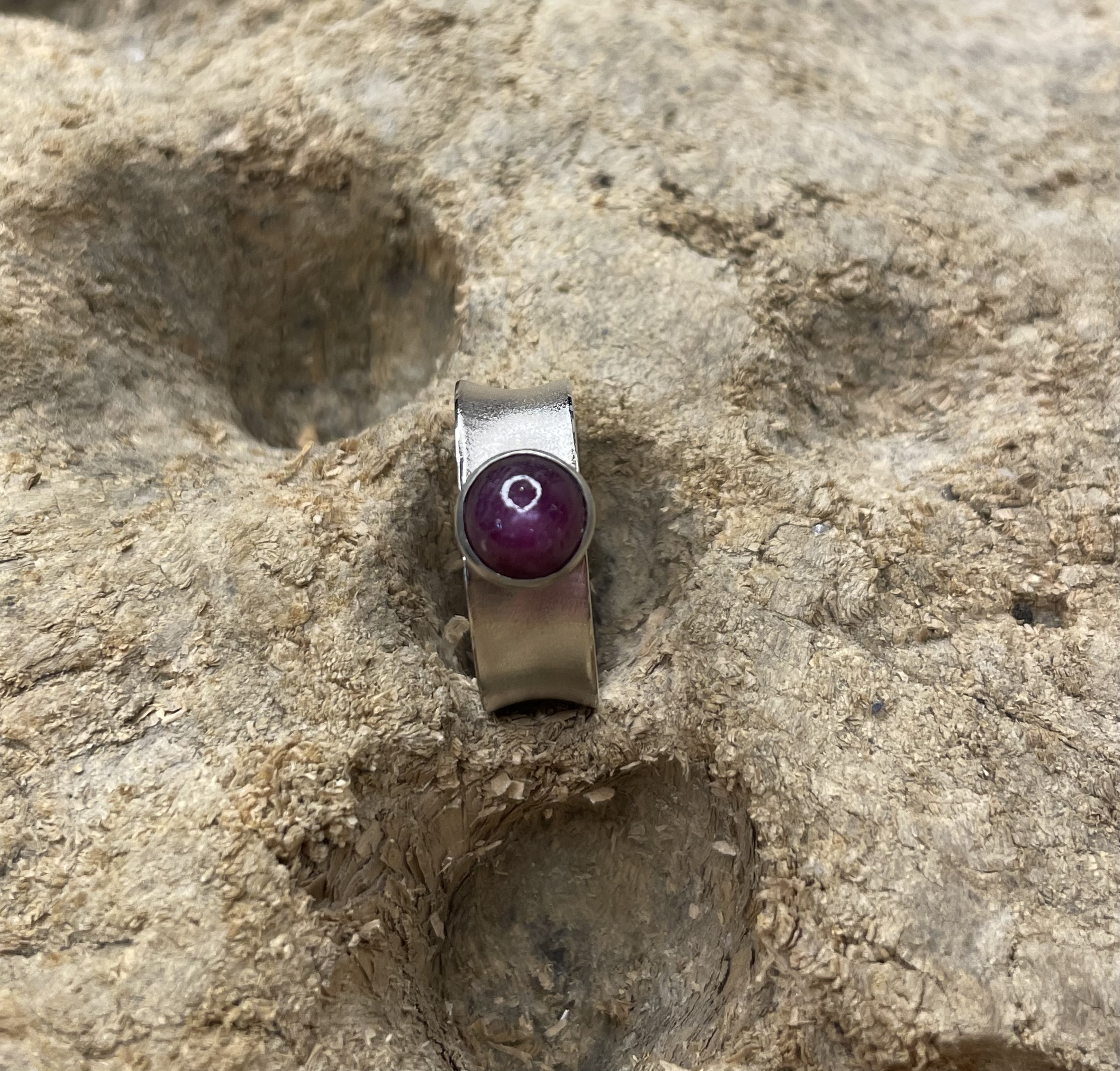 Ring Sternrubin 925/-
